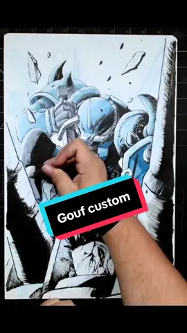 Recent commission of a Gouf custom from 08th MS Team. Enjoy! #gundam #gundamtiktok #gunpla #nostalgia #artistoftiktok 