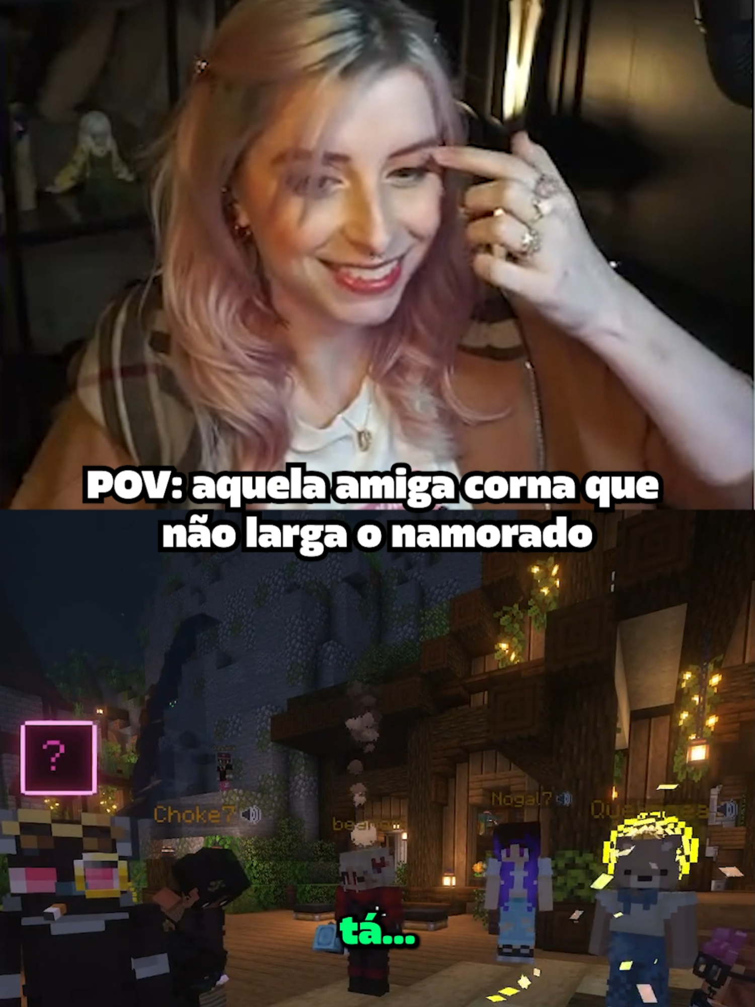 pelo menos eu quem recebo o último boa noite #bagi #Minecraft