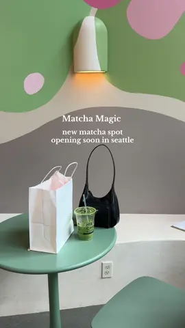 opening oct. 11! brunch menu and lots of matcha flavors available👀 #matcha #seattlematch #seattlecafe #matchamagic 