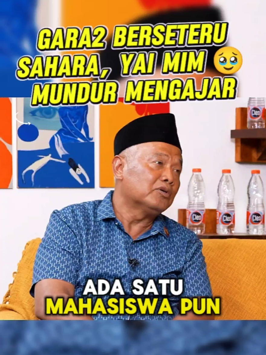 Gara-gara Berseteru Dengan Sahara, Yai Mim Mundur Mengajar Karena Tidak Ada Mahasiswa Yang Mau Di Ajar Sama Yai Mim 🥹 Sumber: Denny Sumargo - YouTube #yaimim #mim #uimmalang #densu #denisumargo 
