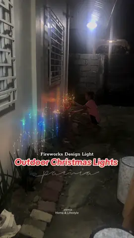 120 LED Solar Christmas Lights. Ang gandaaa lalo pag madilim masyado. 😍 #fireworkslight #christmaslight #outdoorchristmaslights #christmaslights 