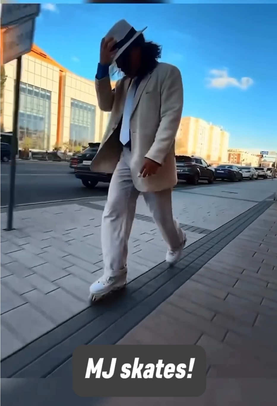 MJ Skates! What could go wrong? Wait for it…