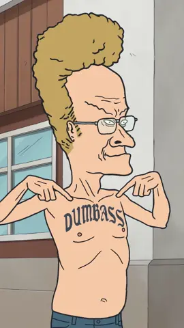 Beavis shows off his new tattoo. #BeavisandButtHead #MikeJudge #animation #tattoo