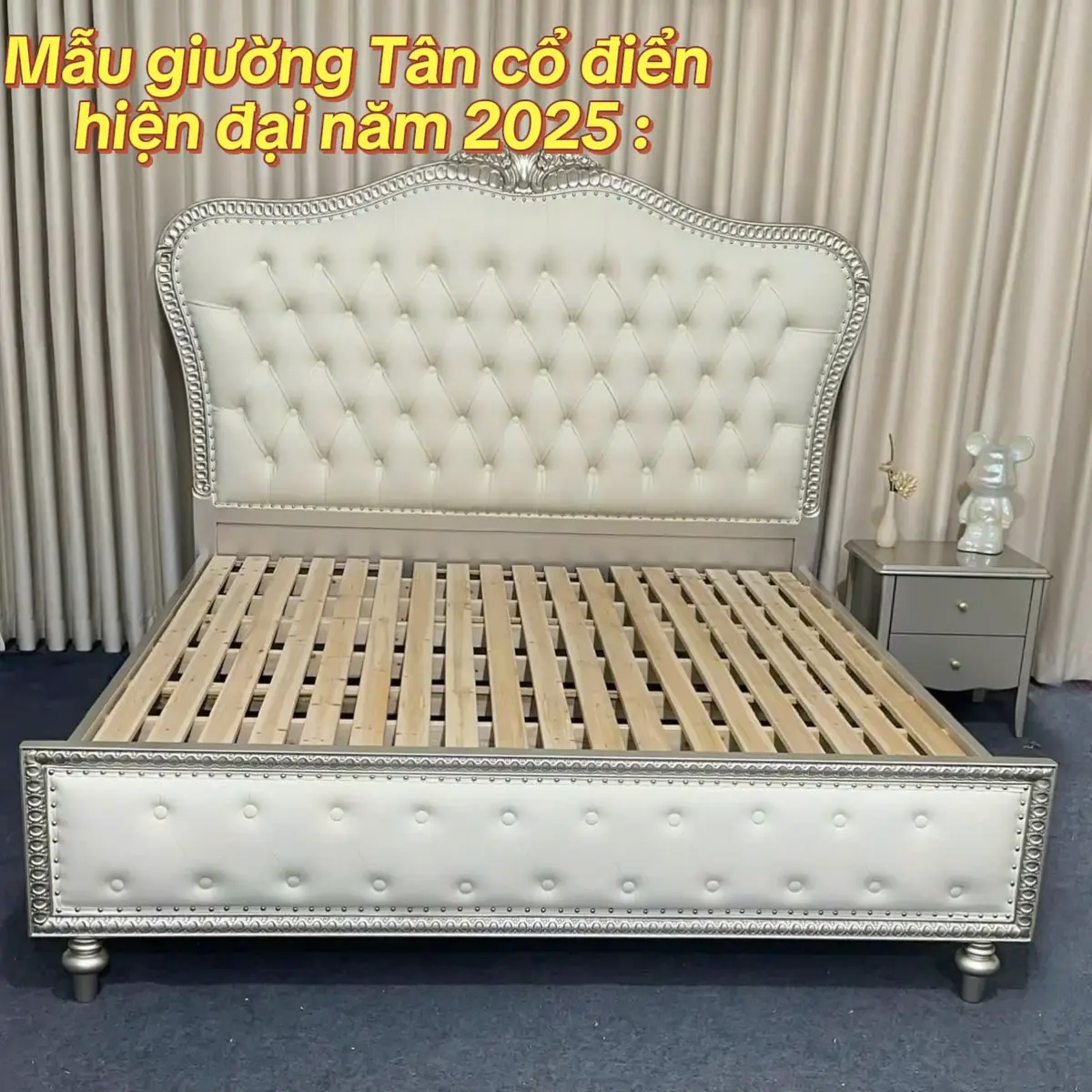 Mẫu giường Tân cổ điển hiện đại năm 2025 #giuongtanco #giuongngudep #giuonghoanggiacaocap 