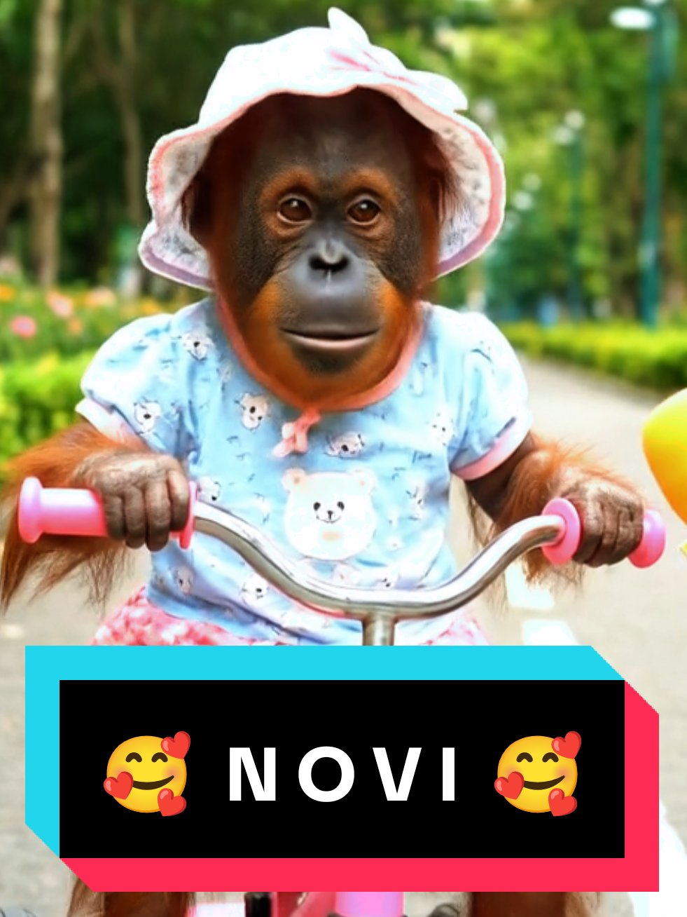 anak orangutan yg lucu dan imut yang punya nama #novi semoga gemesin #orangutan #aivideo #videoai #ai 