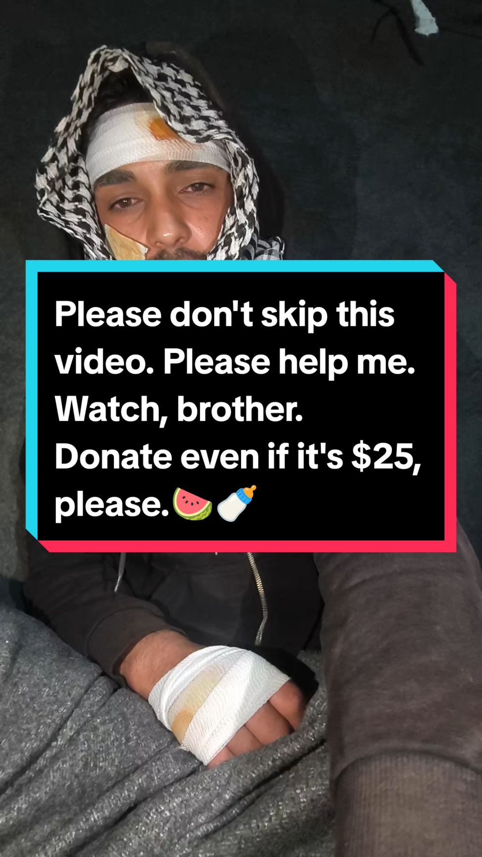 🇵🇸🍉Please help me, we are suffering from hunger, thirst, war and sickness. Please help me, we are dying in Gaza. I have a donation link in my CV. Donate anything. Share my account with your friends so they can donate anything to me.Up to $25, $50 or $100