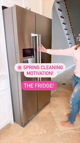 Spring cleaning motivation!\n⠀\n🌸 Comment “CLEAN” for these items and other Spring Cleaning favorites or head to the link in my profile then scroll to this post.\n⠀\nThis chore feels so good once it’s finished! Don’t forget to get behind the fridge for this deep cleaning and the dusty top!\n⠀\nSpray recipe:\n- 1/2 cup rubbing alcohol\n- 1 cup water\n- 5-10 drops of vanilla essential oil (optional for scent)\nThis makes for a great DIY all purpose spray too!\n⠀\n#springcleaning #cleaningmotivation #cleaningtips #deepcleaning #housecleaning #cleaninghouse 