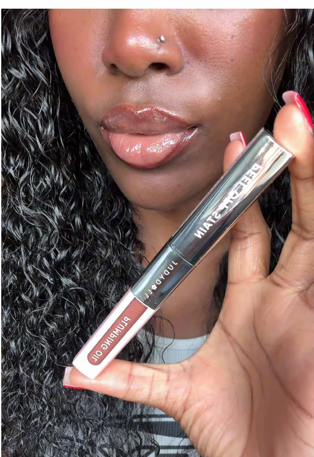 peel off lip stain + shimmer lip plumper = Judydoll Peel Off Stain Duo❣️😍 #judydoll_us #judydoll #lipstain #lipgloss #liplinerstain #peeloff #lipcombo #lipliner #lipduo #brownlipliner #swatches #lipswatch #makeup #lippies 