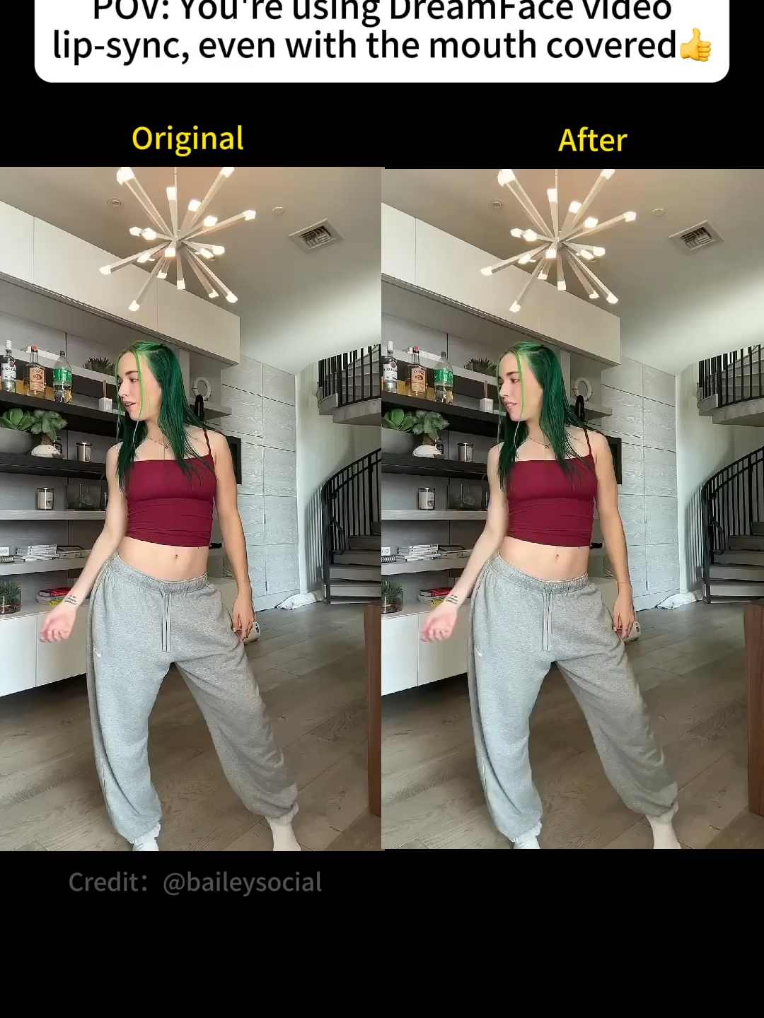 You are using DreamFace to lipsyncing your dance video  #DreamFace #lipsync #lipsyncchalllenge #dance #dancechallenge #fyp