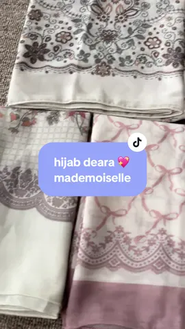 hijab deara mademoiseller. promo setengah harga yukk gercepin bunddd #tangerangselatan #deara #mademoiselle 