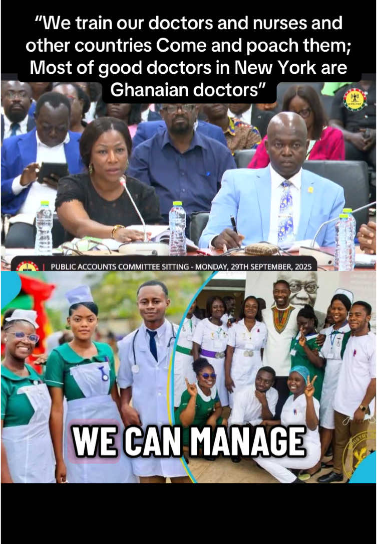 “We train our doctors and nurses and  other countries Come and poach them;  Most of good doctors in New York are  Ghanaian doctors” Ministry of Health at Public Accounts committee  #parliamentofghana #publicaccountscommittee #ministryofhealthghana #ghananursesandmidwives🇬🇭 #tiktok #trend #viral #foryoupage #fyp #trendingvideo 