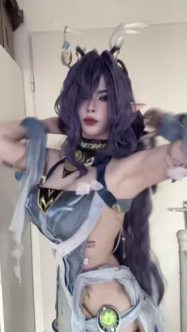 i hope me serving can distract you from the fact that i messed up big time #lauma #genshin #nodkrai #genshincosplay #cosplay 