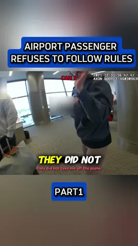 Airport Passenger Refuses to Follow Rules #airport #rules #news #fyp