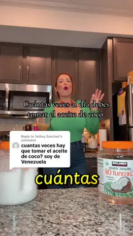 Replying to @Yethsy Sanchez Como tomar el aceite de coco orgánico #healthtips #healthyrecipes #aceitedecoco #aceitedecocoorganico #RitualesByAmazingJustine 