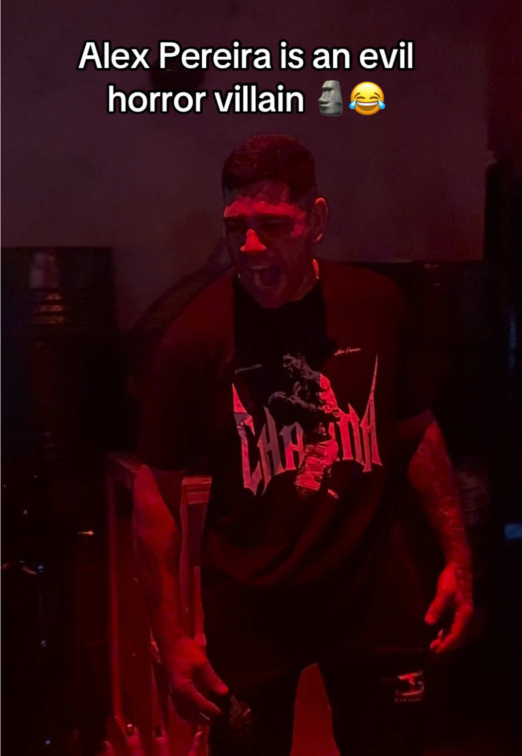 Alex Pereira is an evil horror villain LOL #horror #alexpereira #ninadrama #UFC #horrortok 