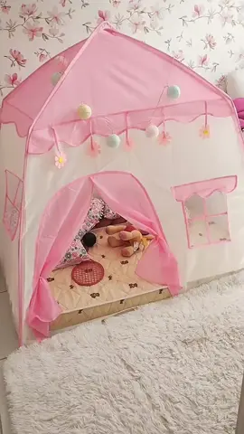 Barraca Infantil Rosa Flor Grande 1.3 M Menina Princesa Presente dia das crianças 🎉😍Comente QUERO que te envio o link #barraca #brincar #diadascrianças #diversaotiktok #viraltiktok 