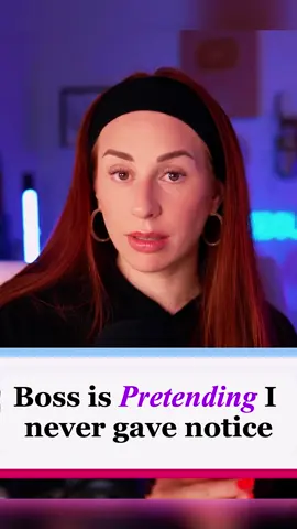 Boss is pretending I never gave notice part 1 Credit_ @charlottedobreofficial #capcut #aita #reddit_tiktok #redditreading #redditstorytime #askreddit #charlotte #dobre #aita #storytelling #fypシ゚viral 