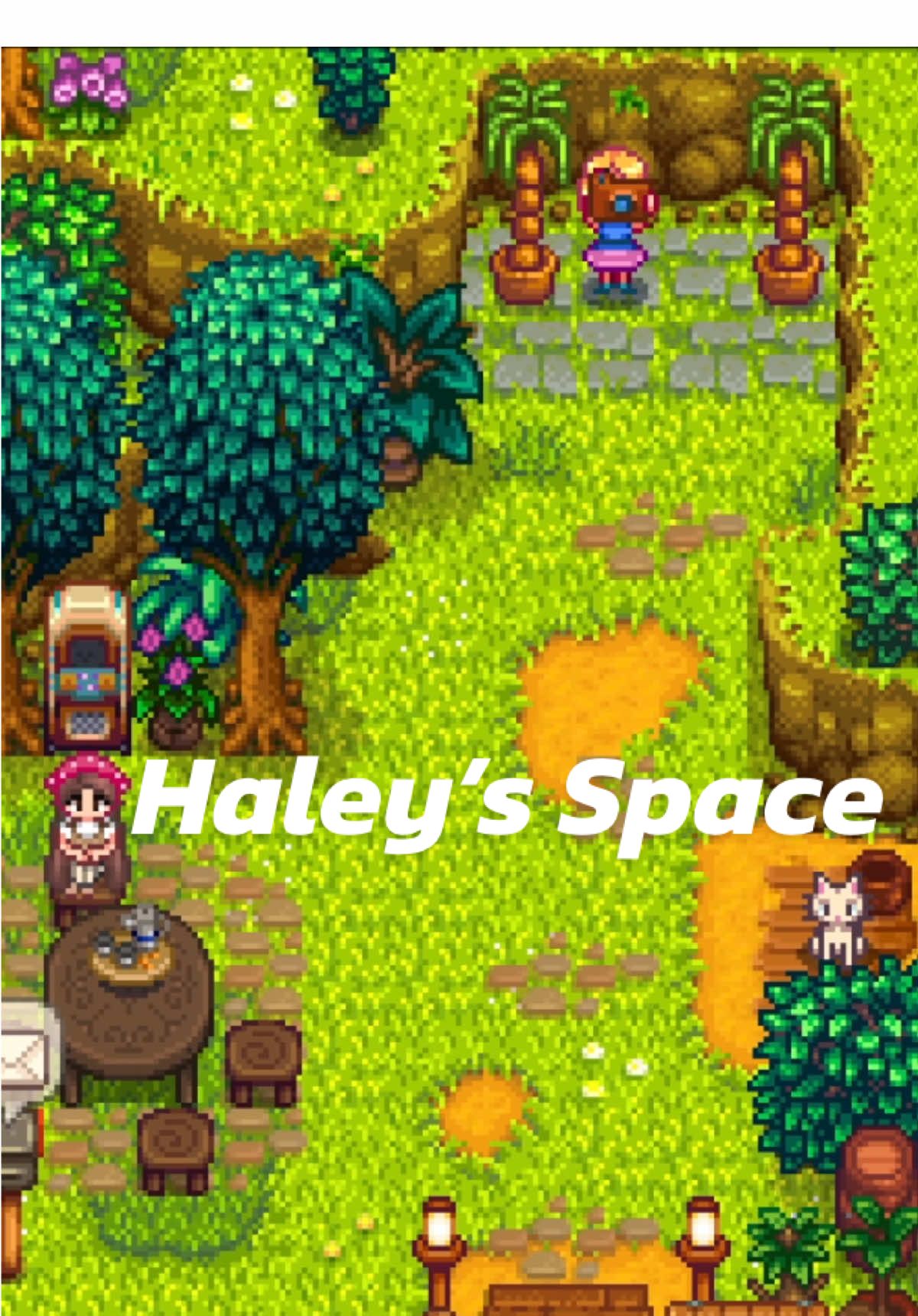 A little space just for Haley 📸🌿 #stardewvalley #stardewvalleytips #스타듀밸리 #スターデューバレー #haley 