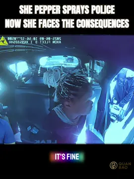 She Pepper Sprays Police, Now She Faces the Consequences #fyp 