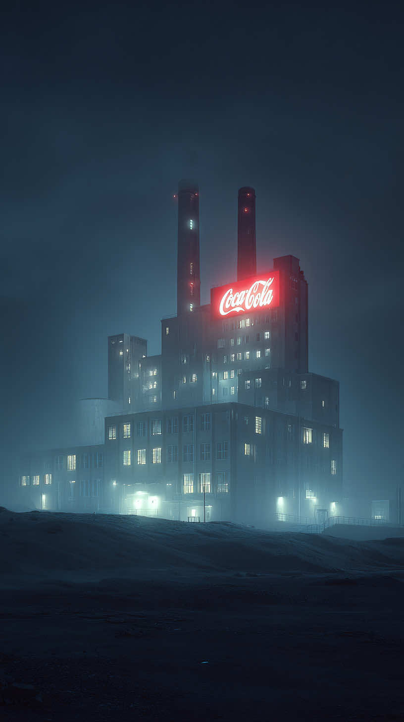 🥤Could you survive one night inside the Coca-Cola machine? 👁️ #horrortok #analoghorror #creepypasta #fyp #cocacola 