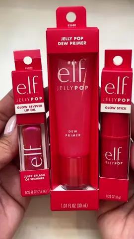 Jelly Pop Family In stock This look is juicy as e.l.f.! Jelly Pop fam - BACK for a LIMITED TIME on elfcosmetics.com, the e.l.f. app and @ultabeauty! Shop the drop before it pops off: Jelly Pop Dew Primer ($10): grip makeup for long-lasting wear & leave skin looking dewy AF with this fan-fave primer Jelly Pop Glow Stick ($8): highlight skin with sheer shimmer for a subtle, summer-ready glow NEW Jelly Pop Glow Reviver Lip Oil ($8): drench lips in sheer pink shimmer and a delicious watermelon scent #creatorsearchinsights #lipstick #lipgloss #elf #viral 