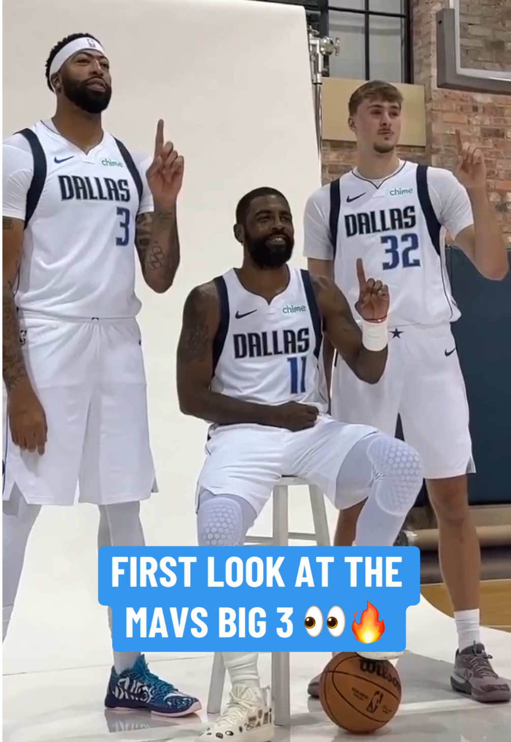 Three number one overall picks teaming up in Dallas 😳 (via @NBA) #NBA #basketball #nbabasketball #cooperflagg #kyrieirving 