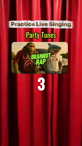 Practice Live Singing: “Brainrot Rap” - Party Tunes #practicesinging #livesingingchallenge #karaoke #brainrotrap #partytunes 