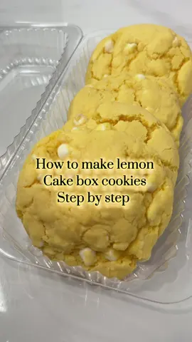 🍋 Lemon Cake Box Cookies Ingredients  • 1 box lemon cake mix (15.25 oz)  • ½ cup vegetable oil  • 1 cup vanilla chips  • Zest of 1 large lemon  • 1 tsp lemon emulsion  • 2 large eggs, room temperature  Preheat oven to 350 degrees and bake for 13 minutes! Make sure to chill cookie dough!  #cakebox #lemoncookies #tutorial #cookies #easydessertrecipe 