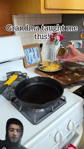 Grandma taught how to reheat food without a microwave  . . . #hacks #tips #reaction #viral #cooking