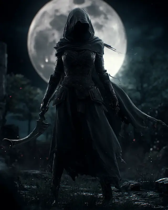 The Queen of the golden moon. guardian of the black city . Wallpaper. Samurai. Warrior. Knight. Fantasy wallpaper. Fantasy story. Fantasy Character. Medieval. #wallpaper #livewallpaper #fantasy #midjourney #warrior 