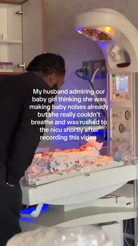 They told us the grunting was normal after a C section but it just didn’t seem okay. Almost a year later & im still so in my feels about how the birth of our baby girl went 😭 #ttn #nicubaby #soscary 