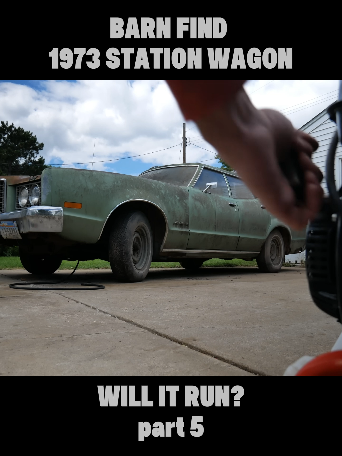 BARN FIND 1973 STATION WAGON- BACK ON THE ROAD - part 5#carrestoration #classiccar #barnfind #oldschool #willitrun #stationwagon #vintagecars #ASMR #SATISFYING #projectcar #americanmusclecar #BACKONTHEROAD #carrepair