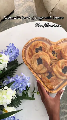 💕 Make every celebration extra special with our Heart-Shaped Disposable Serving Trays with covers – ideal for presenting snacks, desserts, and more with elegance and ease! 🎂✨ Available at #muneshwersguyanano1eventstore  📌Prices are mentioned in the video.  #PartyPerfect #HeartShapedStyle #ServingMadeEasy #CelebrationReady