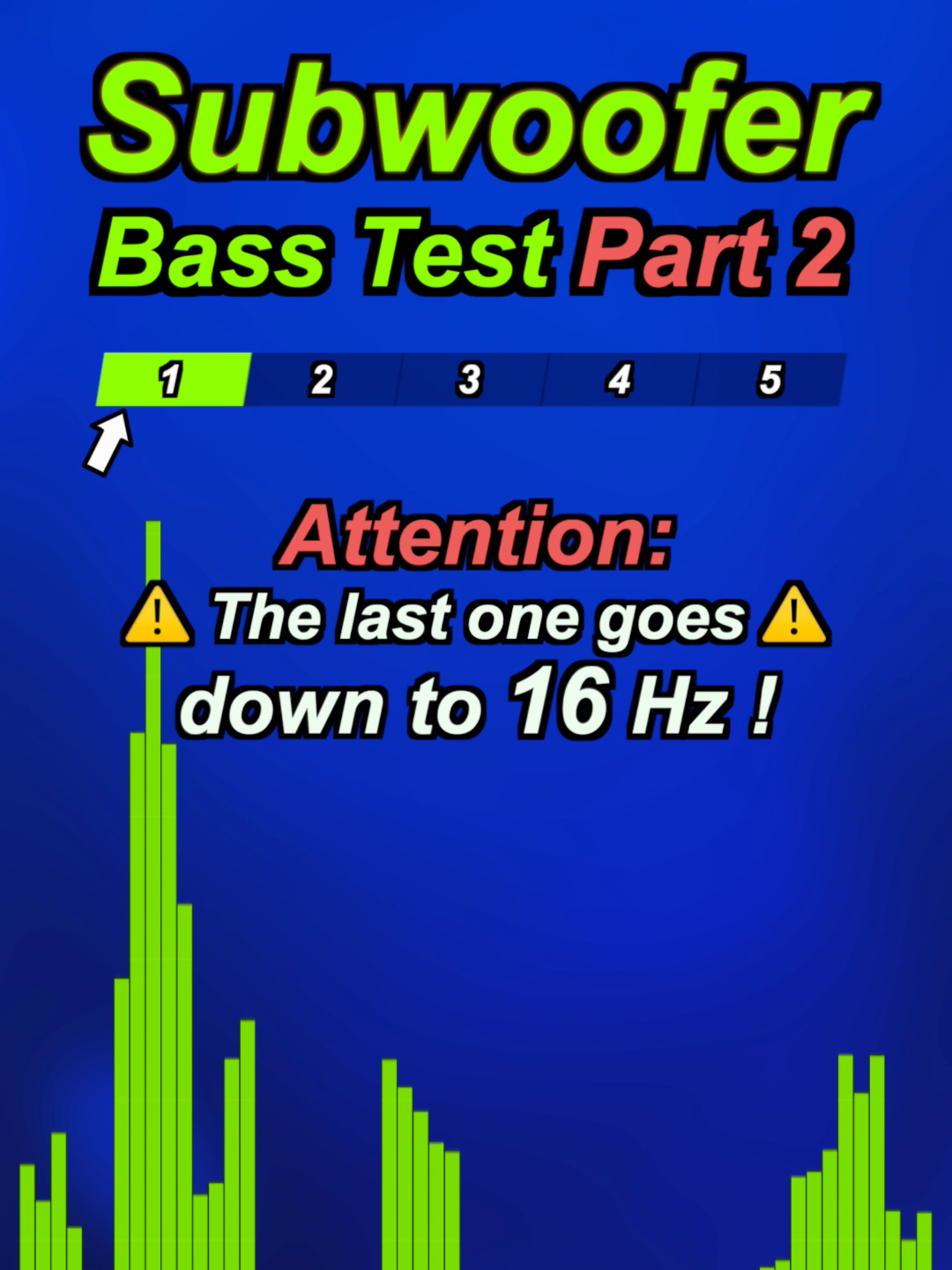 #Bass test for your #subwoofer PART2 Low frequency test for speaker check suitable for any #speaker , subwoofer, bluetooth speaker or #headphones #JBL bass test / #soundtest / #basstest