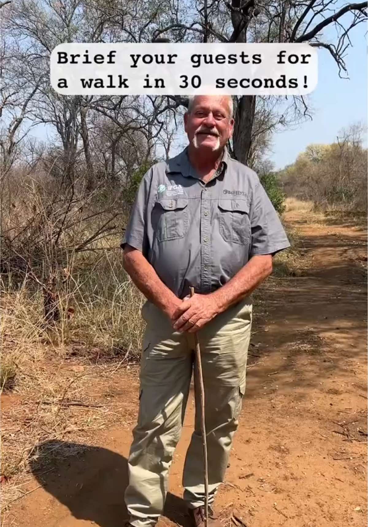 Did he miss anything out? Let us know in the comments! Out Here : We Live 🐾 #bushwisefieldguides #fieldguidetraining #bushbriefing #safariguide #wildwalk