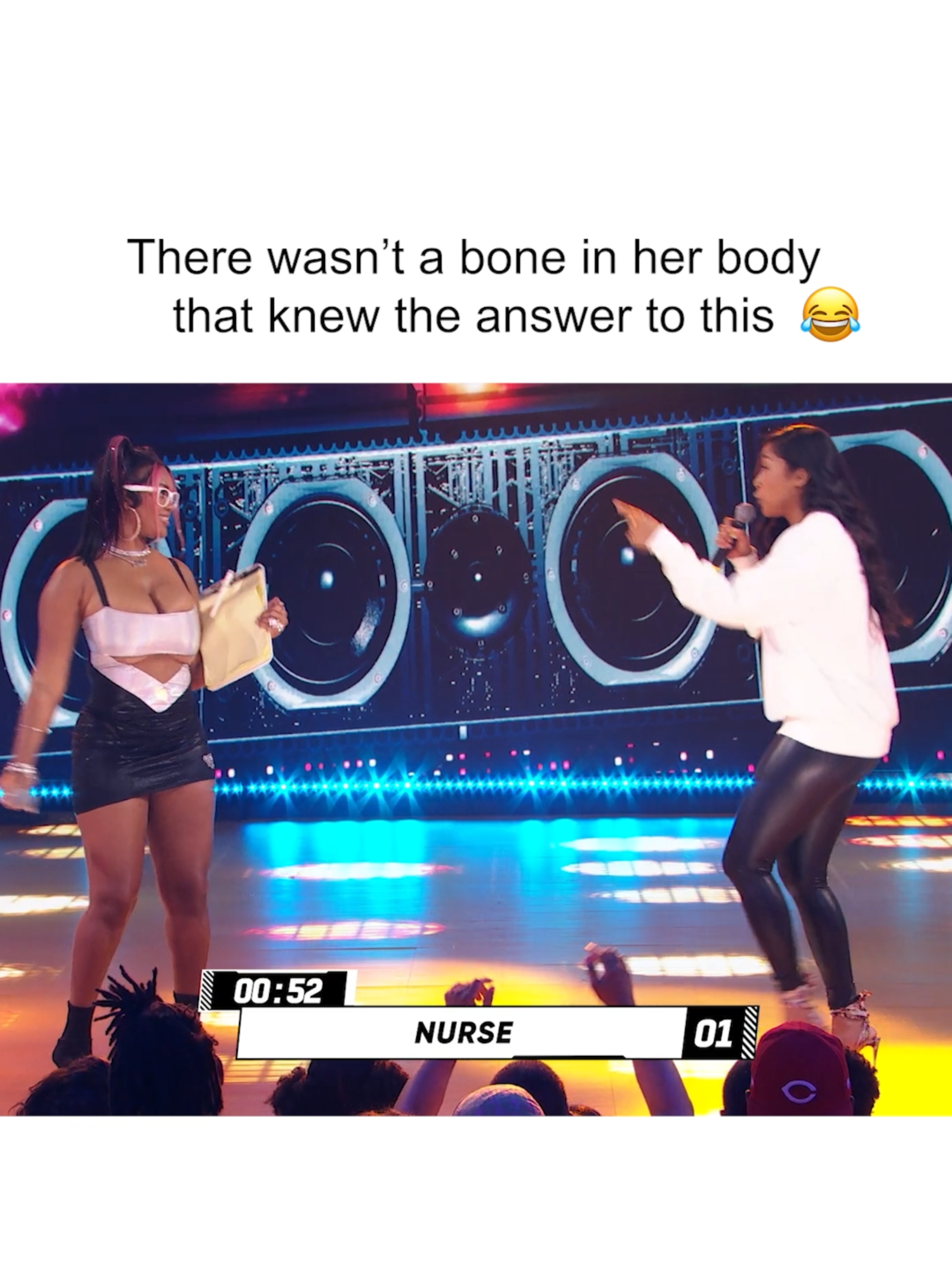 She tried 🤣 #WildNOut #flowjob #aprylsjones #funny #comedy #rap #nurse #lol