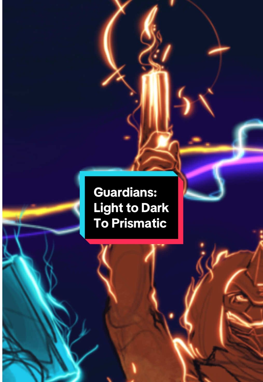 I knew I could make this sound fit when I heard it. I figured this would be so cool to see the Guardians from light to dark; kind of through the ages but kind of not. And as always; added my fireteam using Prismatic. I think canonically, Lumin mains Prismatic after Final Shape.  I probably should have used Elsie for Stasis, but im still learning how to draw Exos. 😵‍💫 #destiny2 #destiny2contentcreator #guardians #vanguard #prismatic 