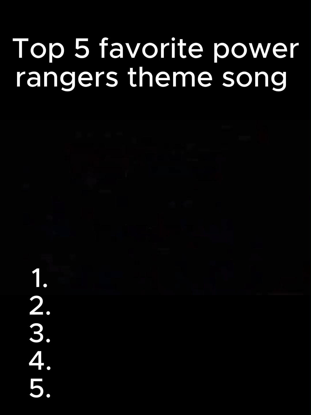 MY Top 5 Favorite #powerrangerssamurai #powerrangersninjastorm #powerrangersjunglefury #powerrangersspd #powerrangersmysticforce