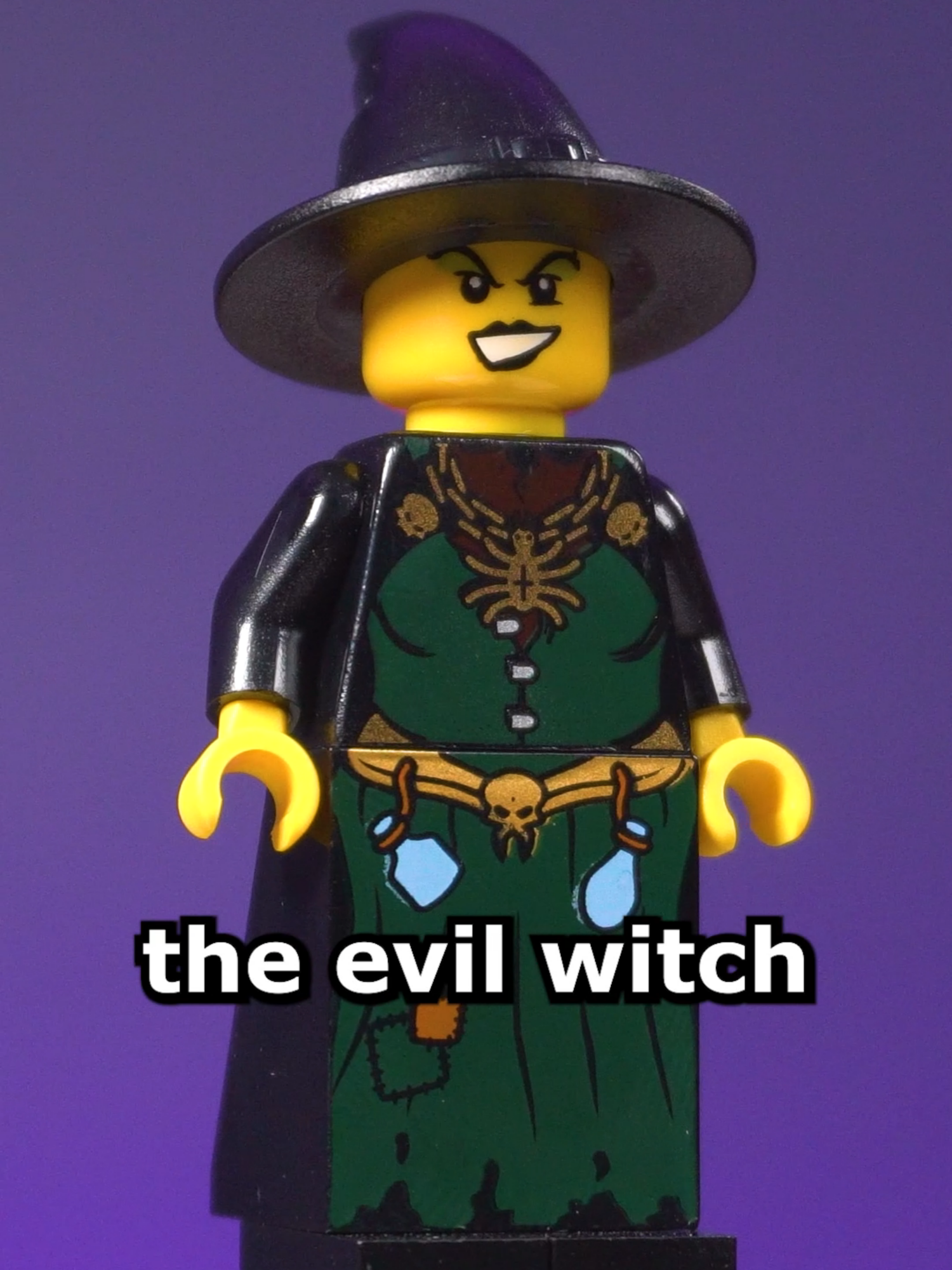 Evil Witch: Lego Castle Minifigure Highlights One of my favorite witches design wise is the Evil witch from the fantasy era of castle. The green and black is such a good color combo. Do you have this figure? Follow for more Lego castle Minifigure Highlights. #lego #legocastle #legominifigure #fyp #xyzbca