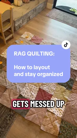 RAG QUILTING: Layout and organizing before sewing .. fabric is linked in Amazon storefront! #quilting #sewing #newprojects #beginnerquilting 