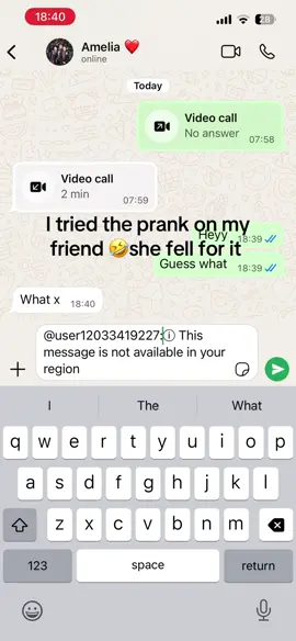 She fell for it 🤣 #prank #funny #hurt #fyp #friend 
