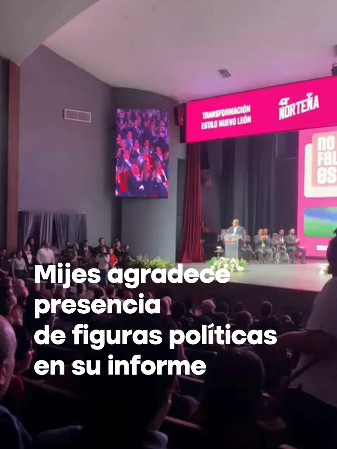 ⏯️🔴Durante su informe de gobierno, el alcalde Andrés Mijes agradeció la presencia de destacadas figuras del ámbito político que lo acompañaron en el evento. Entre los asistentes se encontraron Fernando Elizondo Clariond, Fernando Larrazábal, Abel Guerra y Clara Luz Flores, cuya presencia fue reconocida por el edil como muestra de respaldo al trabajo realizado en el municipio. 📹: Paola Treviño / ABC Noticias