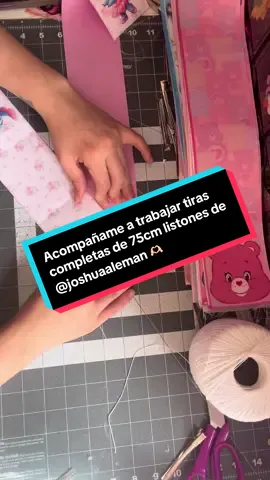 Acompáñame a trabajar tiras completas de 75 cm listones de @Joshhua Alemán 🎀| MOÑO-TIPS🌟 #parati #foryoupage #puedosalirenparati #coleteros🎀🎀 #viral 
