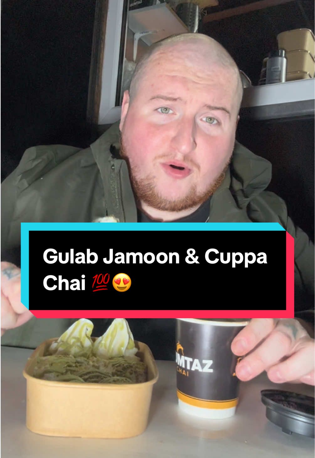 Gulab Jamoon & Cuppa Chai At Mumtaz Chai Rochdale 😍 #gulabjamun #rochdale #pakistani #chai #fyppage 