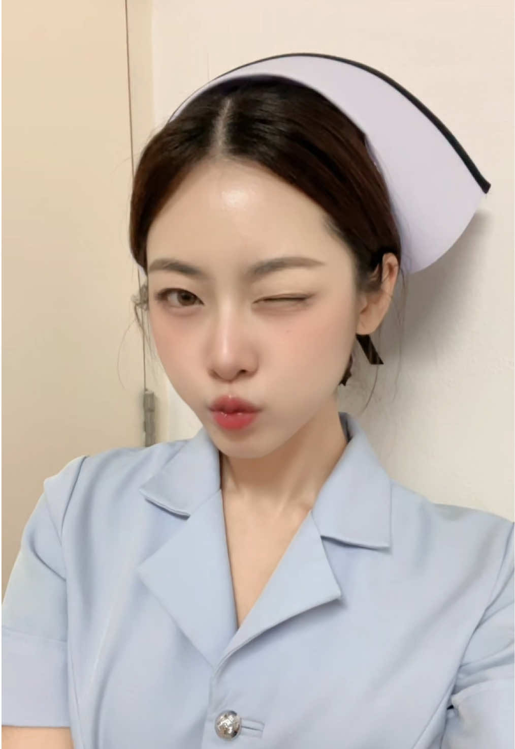 ยิ้มก่อนทำงานเติมเอเนอจี้กันคั้บบ💖💪🏻 👩🏻‍⚕️💉 #fyp 