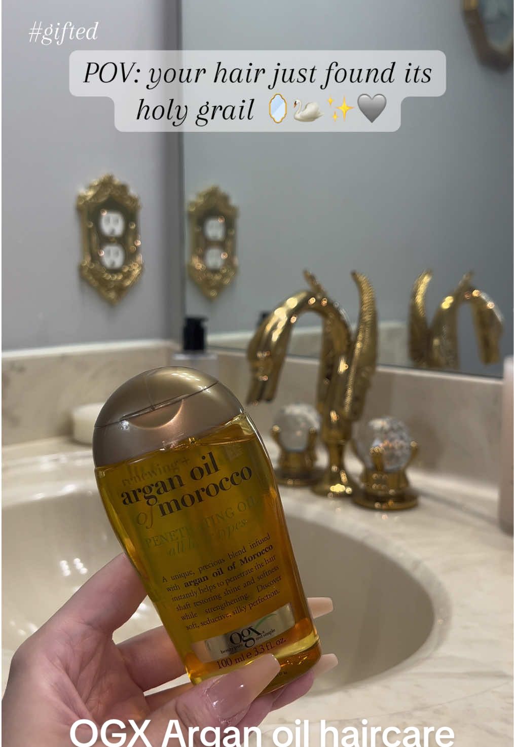 I love hair oil to get me through the dryer months ✨ #ogx #hairoil #haircare #gifted #hairroutine @OGX Beauty 