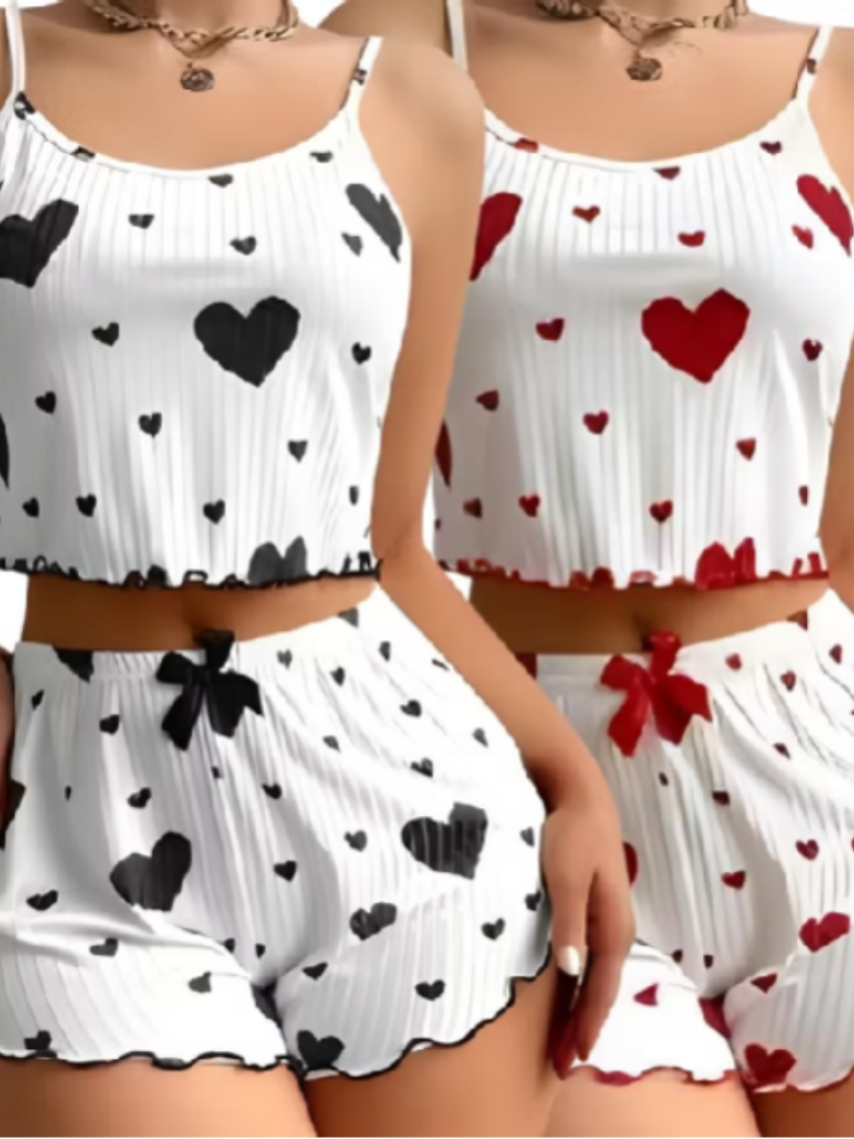 Dê uma olhada em Kit c/2 Conjunto Pijama Baby Doll Feminino Verão Short Dool Blogueirinha Sexy Coração por R$34,99 - R$64,99. Compre na Shopee agora! https://s.shopee.com.br/3fug423S6V