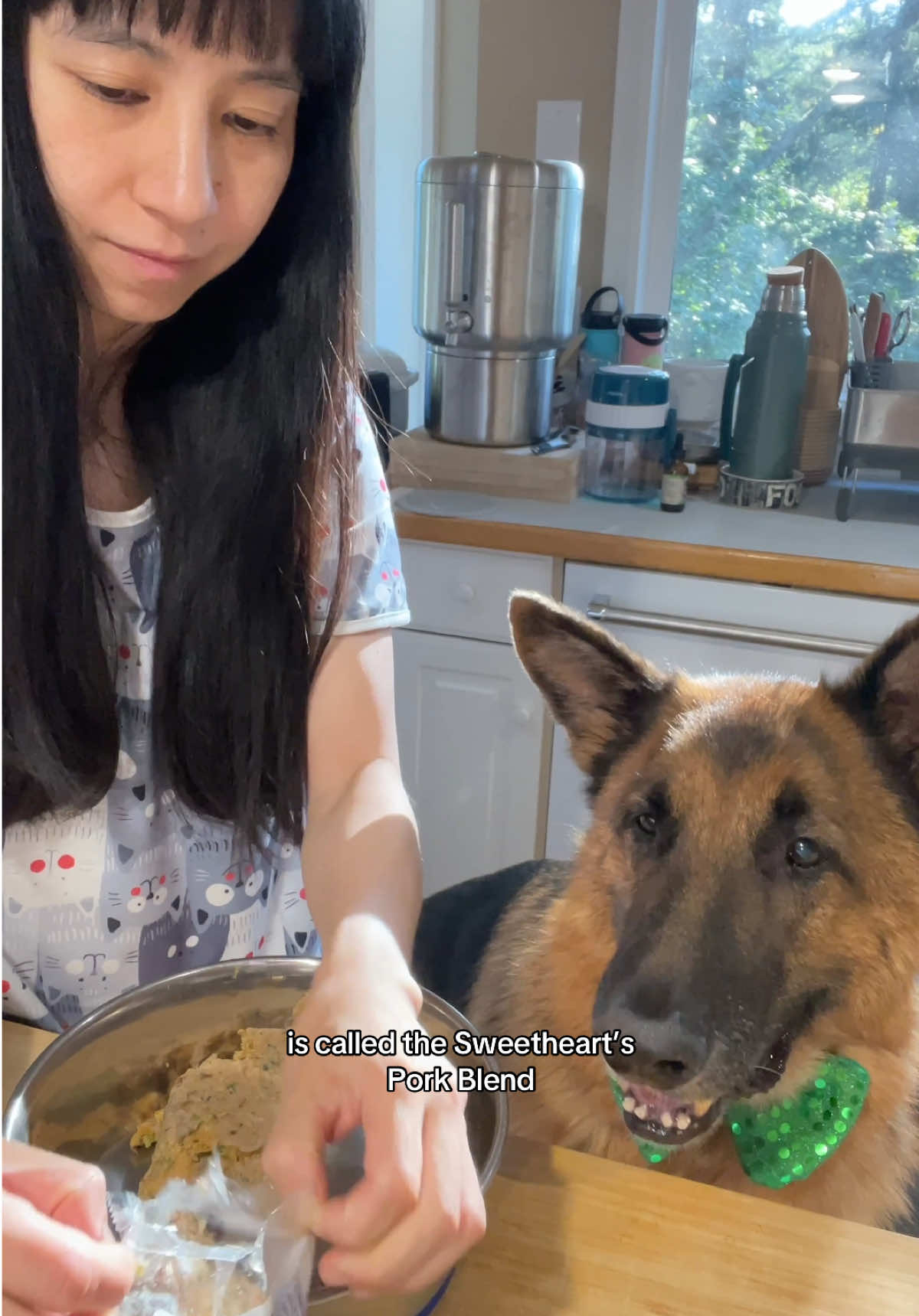 Here’s everything my senior dog Soup Baby eats in a day on a fresh food diet #myperfectpetpartner  Breakfast: 💫 Gently cooked food @My Perfect Pet pork blend  💫 Super Snout’s Hemp + joint powder   💫 organic blueberries Afternoon snack: Lamb, shrimp and squash  Dinner: ✨Gentle cooked food  pork blend and glycemic friendly beef blend  ✨Canned sardines in water  ✨Mixed berries  ✨My mom’s chicken feet soup  Before bed snack: Chamomile tea with goat milk powder  #seniordog #dogdiet #whatmydogeats 