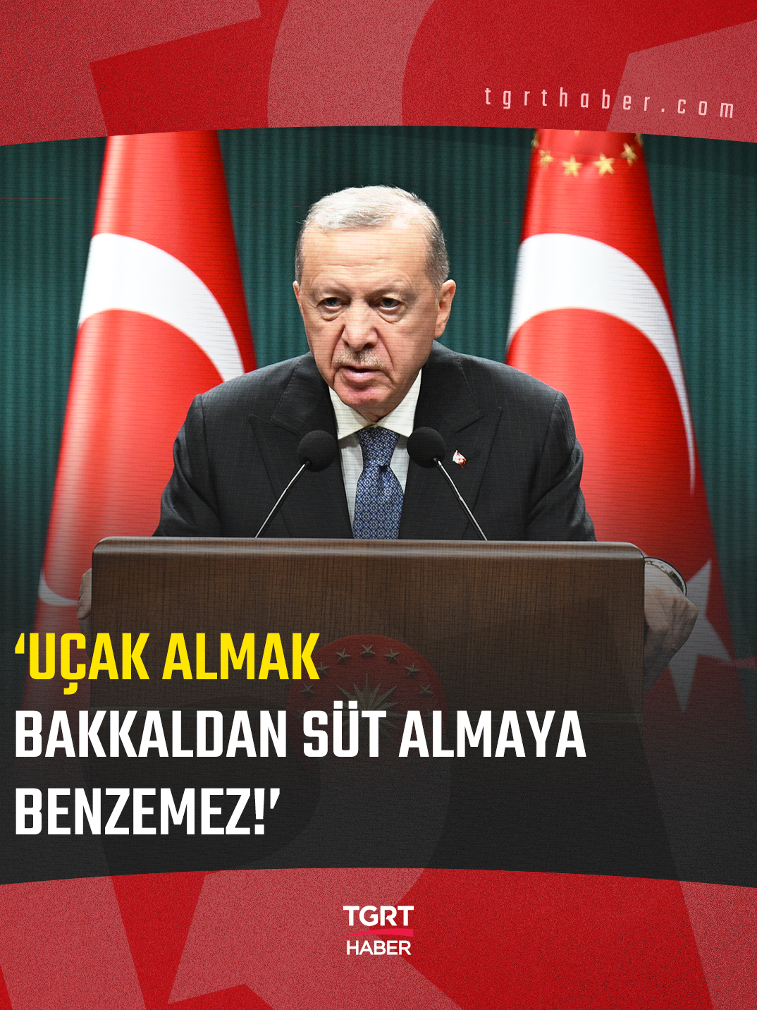 Cumhurbaşkanı Erdoğan kabine sonrası yaptığı açıklamada, “Uçak almak, muhalefetin sandığı gibi bakkaldan süt almaya benzemez. Önce ihtiyaç belirlenir, planlama yapılır. Ardından görüşmeler ve pazarlık süreçleri yürütülür ve nihayetinde uzun müzakereler sonucunda anlaşmaya varılır. Aynı yaklaşım özel havacılık şirketleri için de geçerlidir” ifadelerini kullandı. #erdoğan #abd #kabinetoplantısı