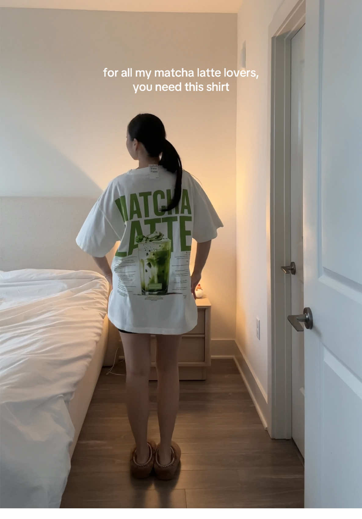 matcha girlies uniteee🍵💚 you need this shirt if you love matcha, linked on my LTK! #matchalatte #outfitoftheday #matchalover #pinterestoutfit #pinterestgirl 